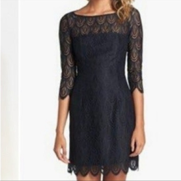 LILLY PULITZER black lace Hera dress - Picture 2 of 14